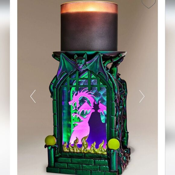 DISNEY VILLIANS x BATH & BODY WORKS Maleficent Shadowbox Light Up Candle Holder - Picture 3 of 14